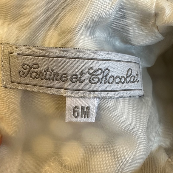 Tarting et Chocolat Grey polka dot dress. Size 6 mo. - Picture 4 of 4